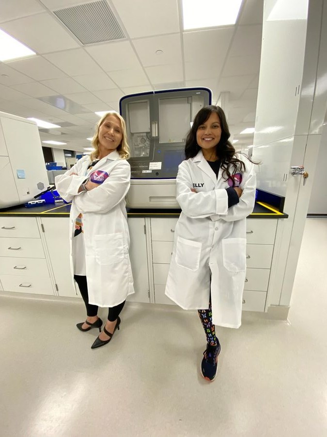 Sunshine Makarow at Thermo Fisher Scientific — in the genetics lab